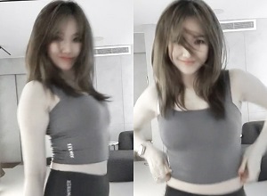 Vợ Trấn Thành diện áo bó sát nhảy trước ống kính “gây bão” mạng