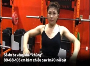 Người đẹp tập gym vòng ba hơn 1 mét, bị nhầm là gái Tây