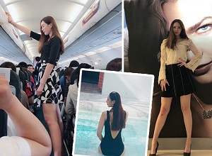 Hot girl biến mọi chàng trai trở thành tí hon nhờ chiều cao cực 'khủng'